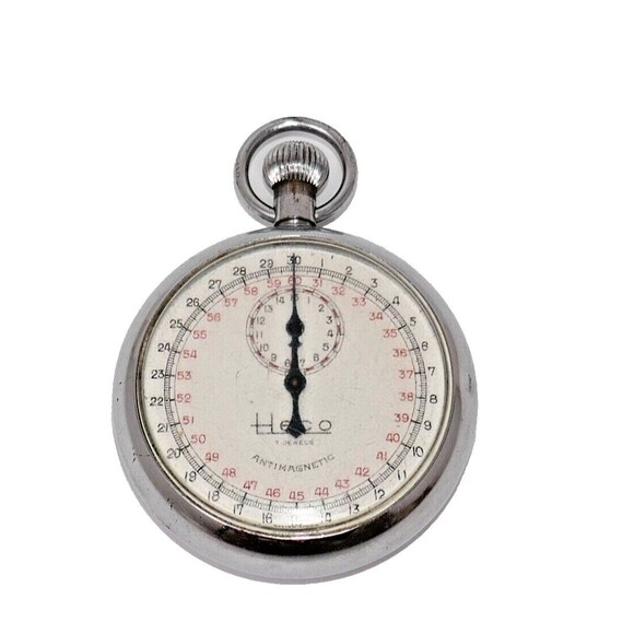 Heco Antimagnetic 7 Jewels Stop Watch WORKS - Picture 1 of 9
